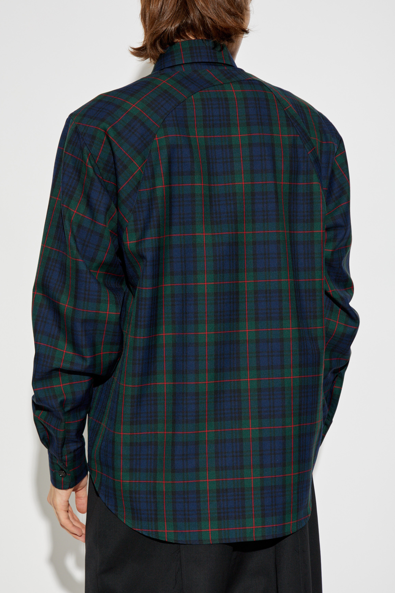 【送料&関税込】Alexander McQueen Check Pattern Distressed J Alexander McQueen Plaid pattern shirt | Men's Clothing | Vitkac